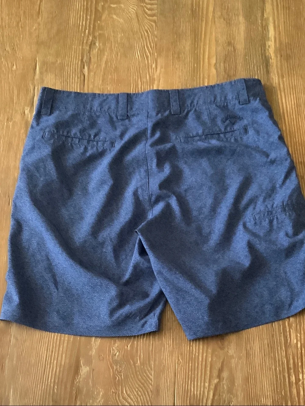 Callaway Men's Dark Blue Flat Front Performance Shorts 36 tall